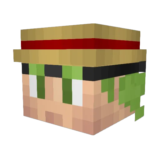 Criss2Pain Minecraft avatar head, 3D render
