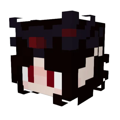 CrissCris Minecraft avatar head, 3D render