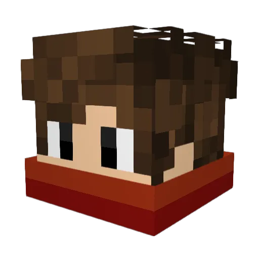 CrissSrg Minecraft avatar head, 3D render