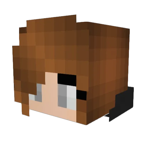 Crissan7 Minecraft avatar head, 3D render