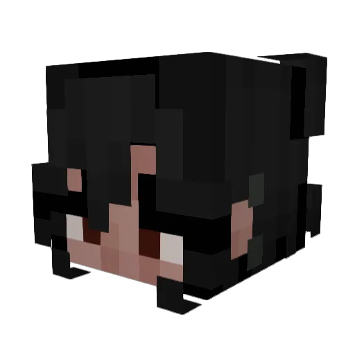 Crisslem Minecraft avatar head, 3D render