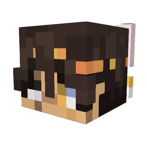 CrisspyYT Minecraft avatar head, 3D render