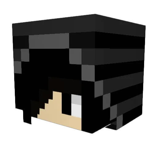 Crissrep Minecraft avatar head, 3D render