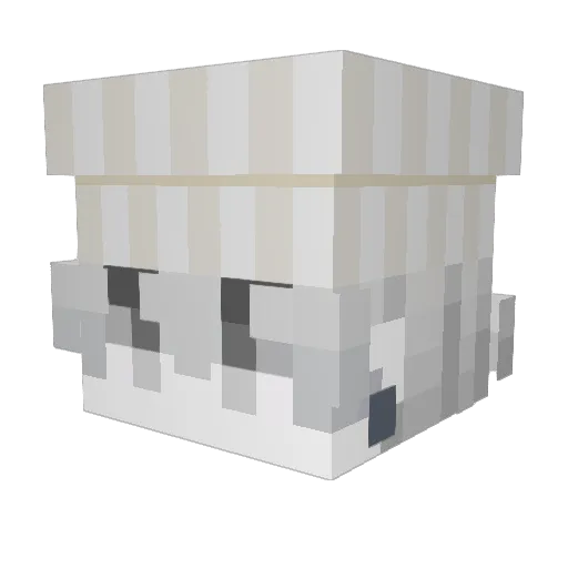 CrisssL Minecraft avatar head, 3D render