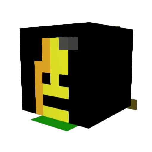 CrissxCross Minecraft avatar head, 3D render