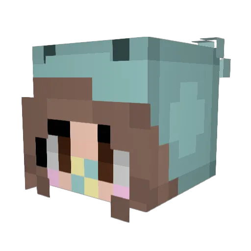 CristaKitty Minecraft avatar head, 3D render