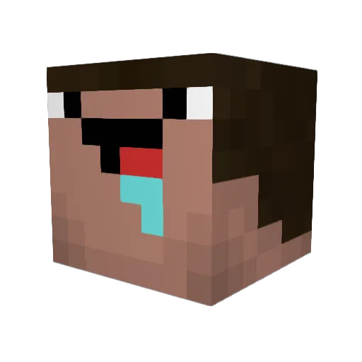 Cristal_Yuki Minecraft avatar head, 3D render