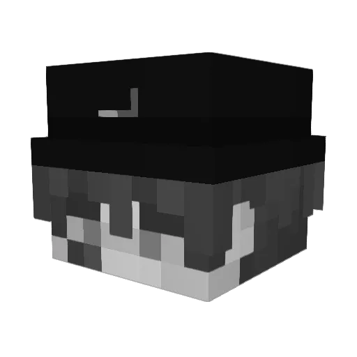 Cristalusbtw Minecraft avatar head, 3D render