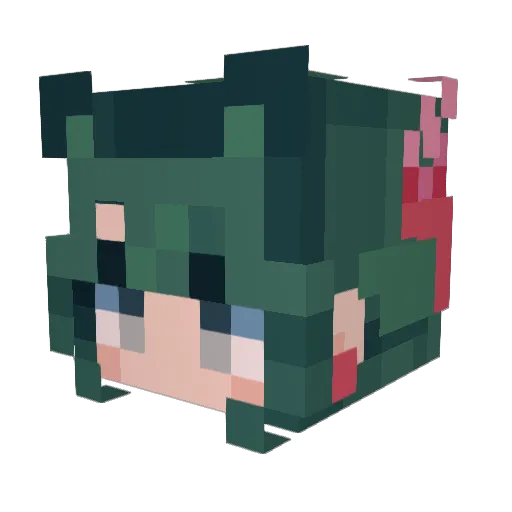 Cristell_Rami Minecraft avatar head, 3D render