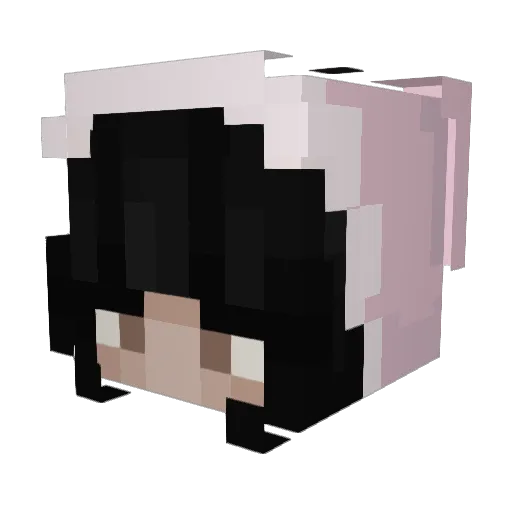 Cristelll Minecraft avatar head, 3D render