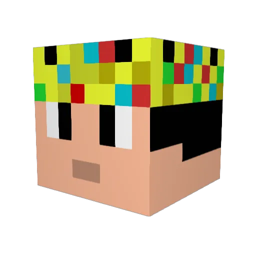 Cristian21022 Minecraft avatar head, 3D render