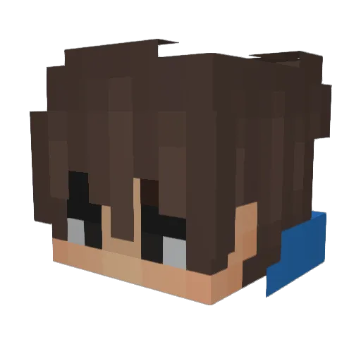 CristianAPrado Minecraft avatar head, 3D render