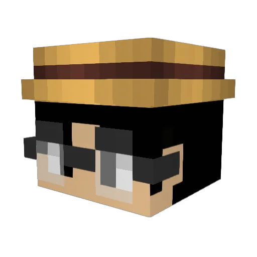 CristianGhost Minecraft avatar head, 3D render