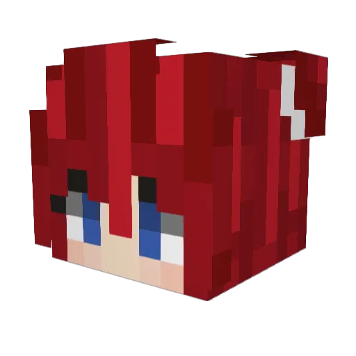 CristinaMint Minecraft avatar head, 3D render