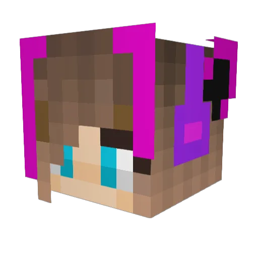 Cristobaljeje Minecraft avatar head, 3D render