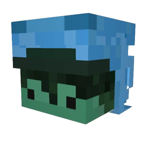 Cristomald Minecraft avatar head, 3D render