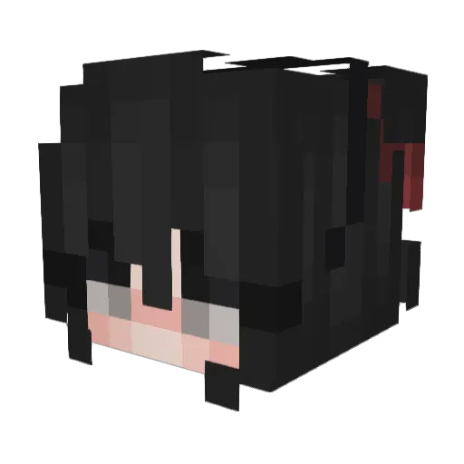 CristtalGOAT Minecraft avatar head, 3D render