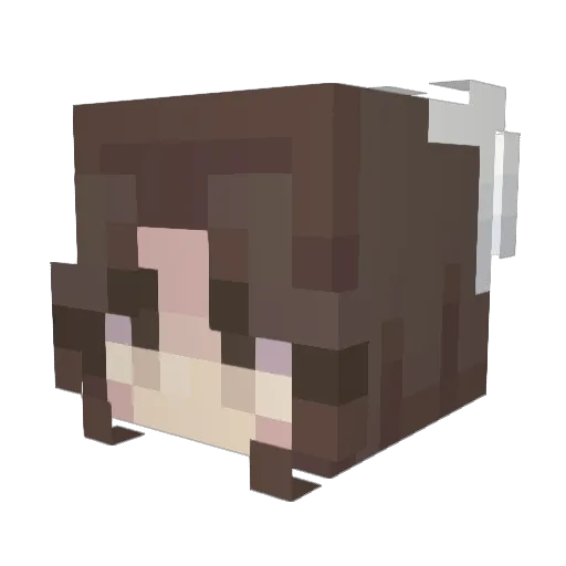 CristyXIX Minecraft avatar head, 3D render