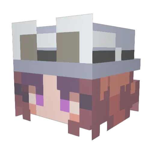 Criswanyy Minecraft avatar head, 3D render
