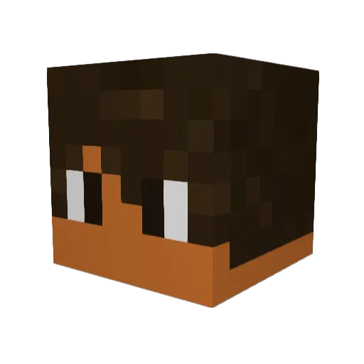 Criszer_ Minecraft avatar head, 3D render