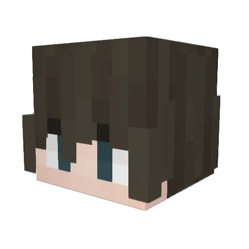 Criszk Minecraft avatar head, 3D render