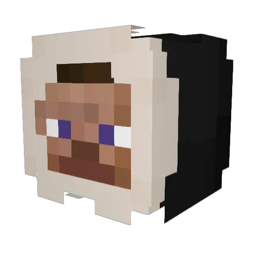 CritCombos Minecraft avatar head, 3D render