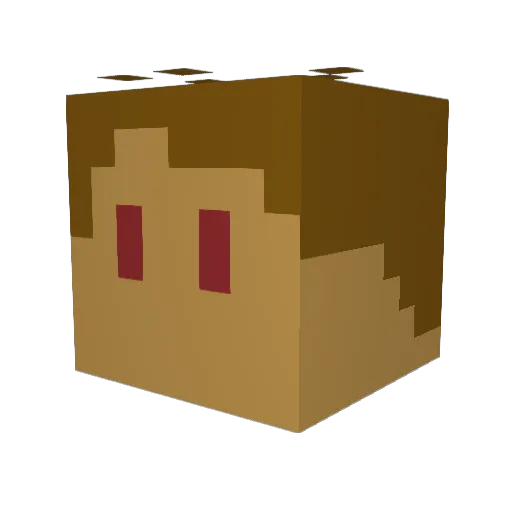 CritDestroyer Minecraft avatar head, 3D render