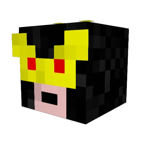 CritMan9001 Minecraft avatar head, 3D render