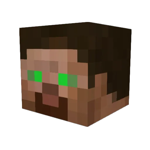 CritMatrex Minecraft avatar head, 3D render
