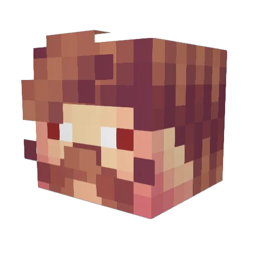 Crit_Carry1 Minecraft avatar head, 3D render