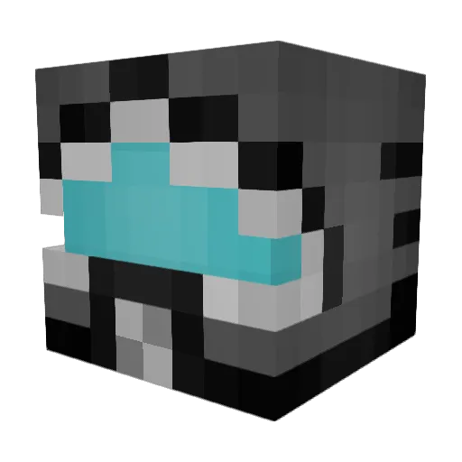 Critchen Minecraft avatar head, 3D render