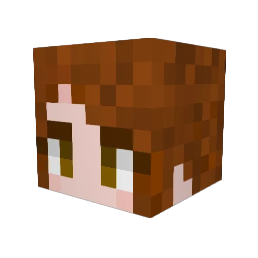 CriteSpanberry Minecraft avatar head, 3D render