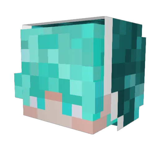 CritiX_MC Minecraft avatar head, 3D render