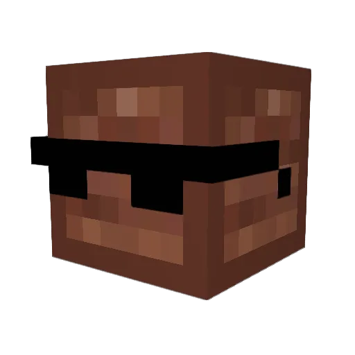 CriticalBeef Minecraft avatar head, 3D render