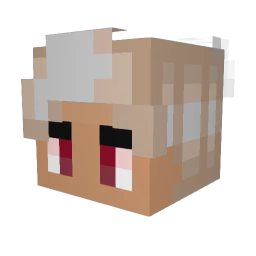 CriticalBoomBot Minecraft avatar head, 3D render