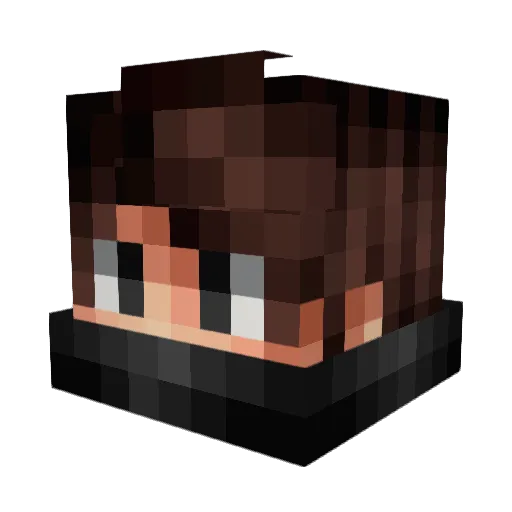 CriticalCombo Minecraft avatar head, 3D render