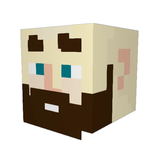 CriticalNyte Minecraft avatar head, 3D render