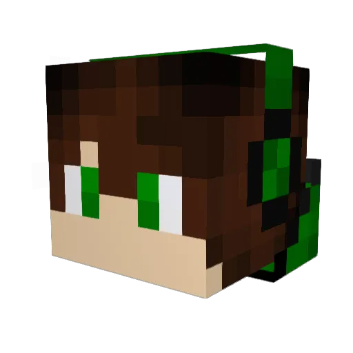 CriticalPickleYT Minecraft avatar head, 3D render