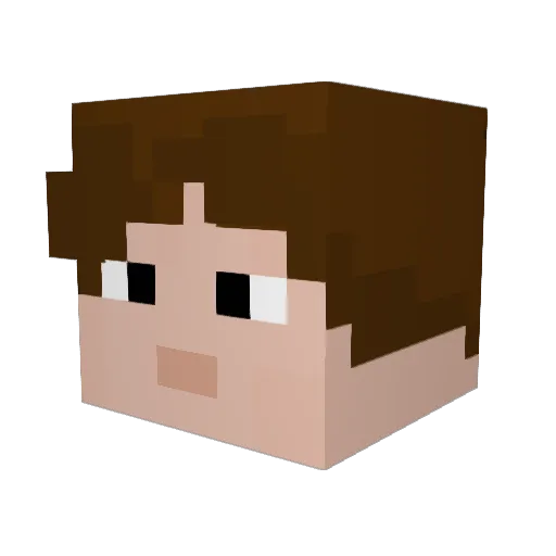 Critical_King Minecraft avatar head, 3D render