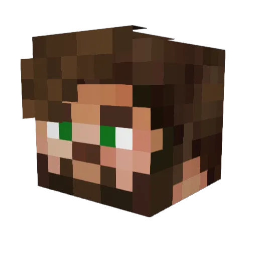 CritterCutie Minecraft avatar head, 3D render