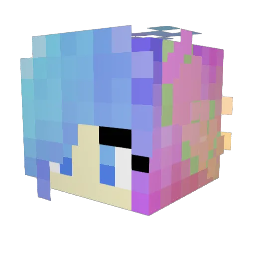Critter_Cat Minecraft avatar head, 3D render