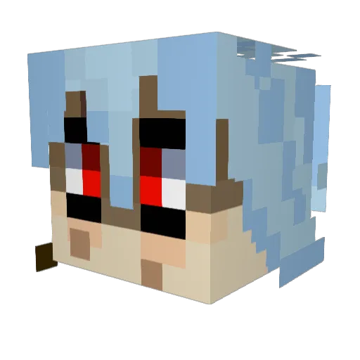 Crittertime1481 Minecraft avatar head, 3D render