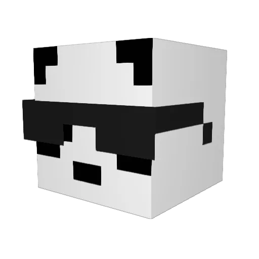 CrittiColl Minecraft avatar head, 3D render