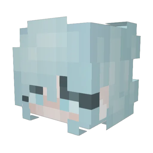 CrittyTM Minecraft avatar head, 3D render
