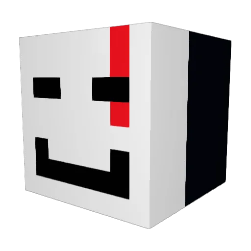 Critz_YT Minecraft avatar head, 3D render