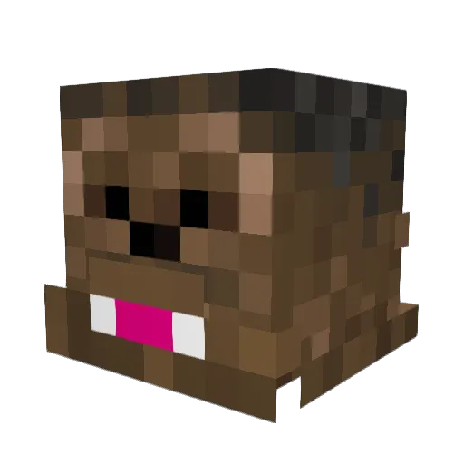 CrivenS Minecraft avatar head, 3D render