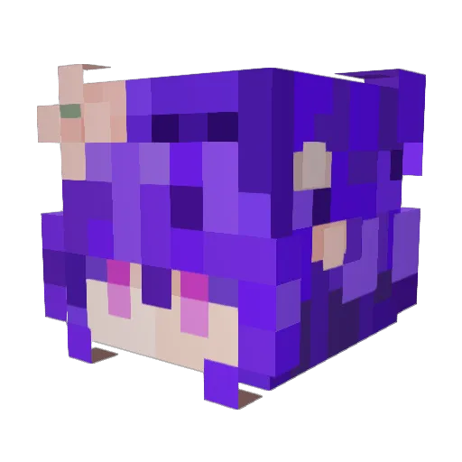 Crixk Minecraft avatar head, 3D render