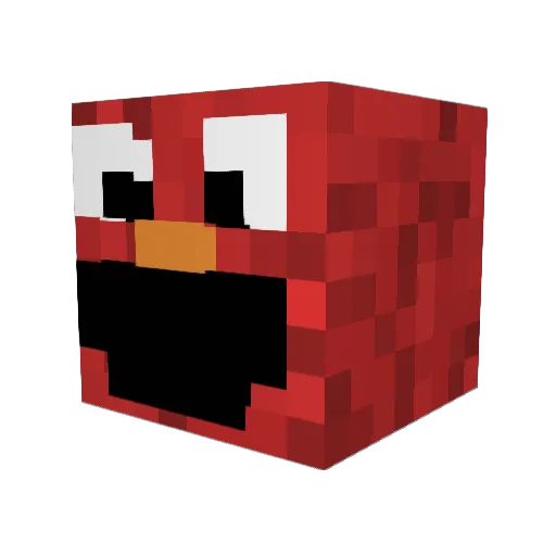Crixmer_02 Minecraft avatar head, 3D render