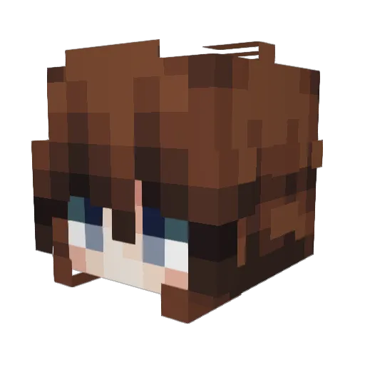 Crizem Minecraft avatar head, 3D render