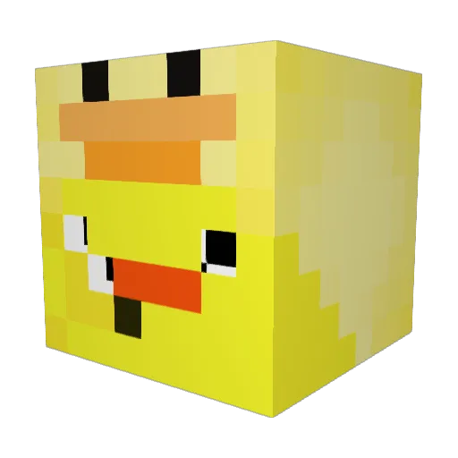 Crizention Minecraft avatar head, 3D render